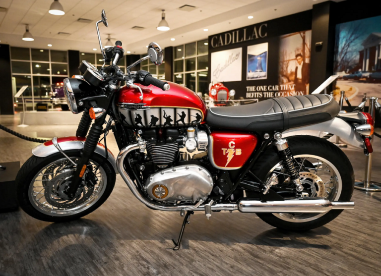 The King’s Ride: Custom Elvis Triumph Bonneville T120 Heads to Auction